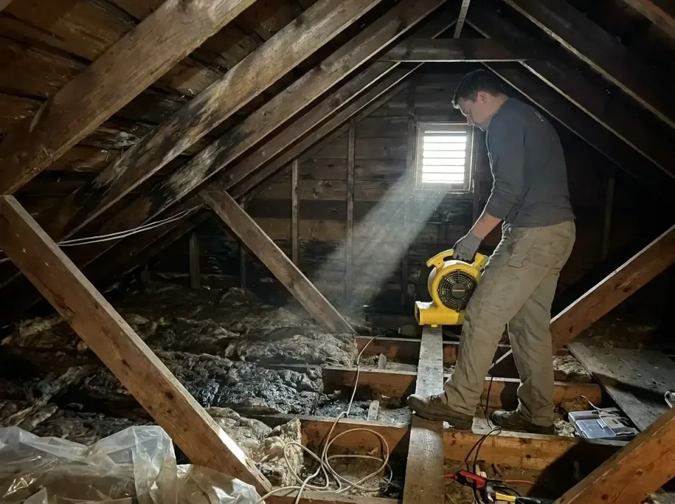 attic-water-damage-drying-proc-007 — frequently asked questions, Emergency Water Extraction & 24/7 Flood Response in Dock Ju…